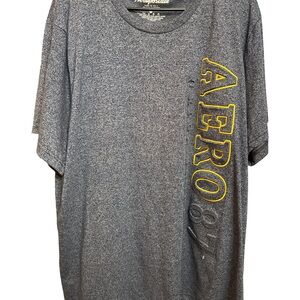 Aeropostale Mens 4XL Raised Letter Graphic TShirt